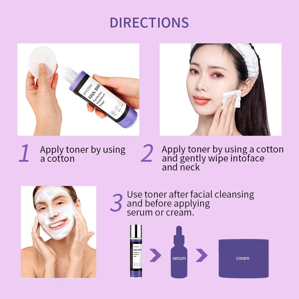 ENVISHA Facial Toner Skin Care Cleansing Shrink Pores Whitening Moisturizing Refreshing Oil Control Anti-acne Anti-Wrinkle Aging