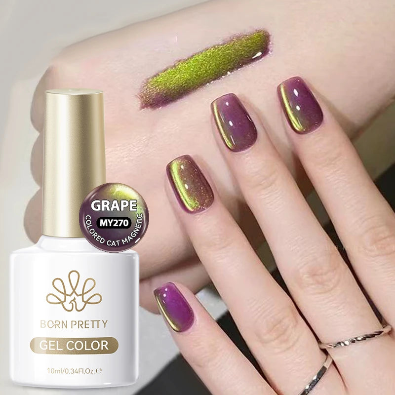 BORN PRETTY Rhine Klein Blue Cat Magnetic Eye Gel Polish 10ml Crystal Ultra Shine Soak Off UV LED Varnish DIY Manciure At Home