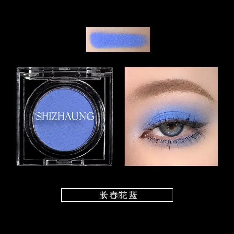 Monochrome Eyeshadow, Matte Color, High Saturation, High Color Rendering, White Fine Glitter, High-gloss Eye Makeup, Chameleon