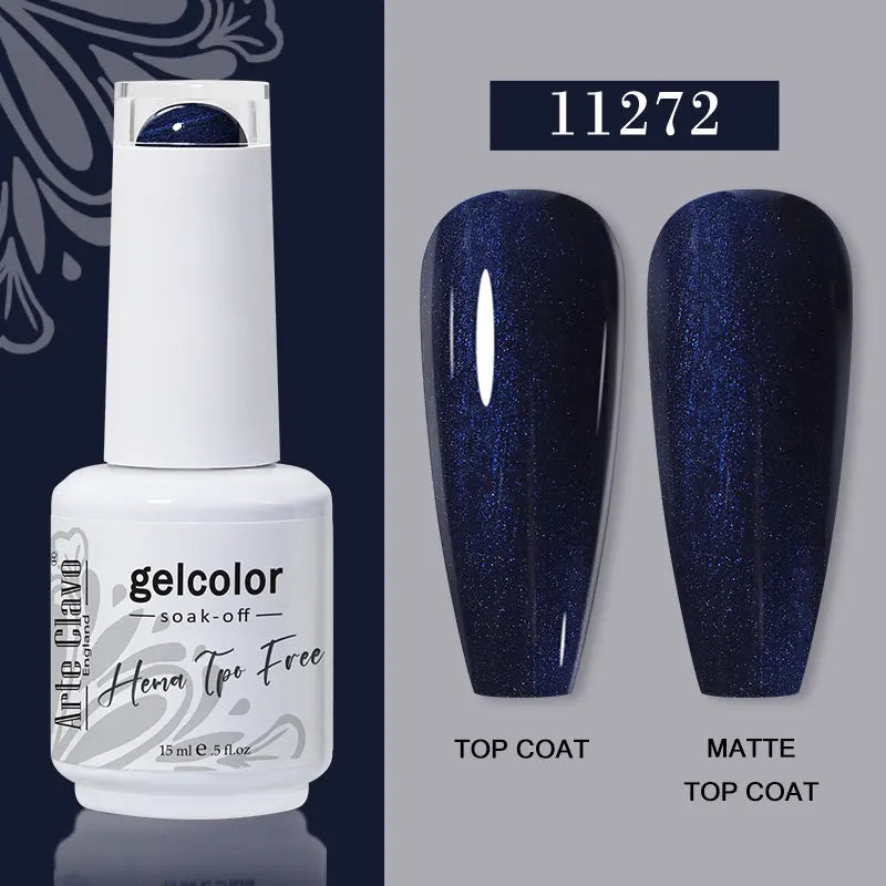 Arte Clavo 116Colors Gel Nail Polish 15ml Colorful Gel Semi Permanent Soak Off UV Gel Nail Art DIY Design Varnishe Nail Supplies