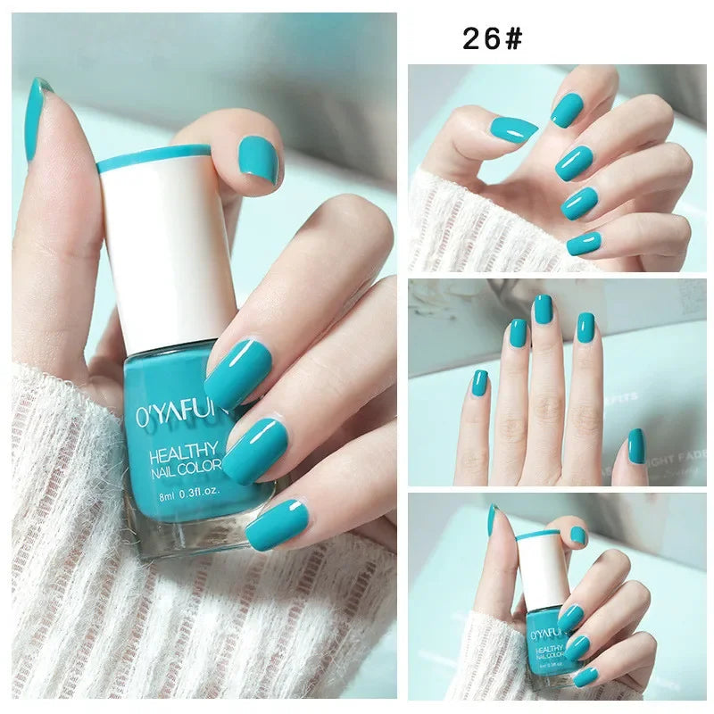 Matte Waterproof No-bake Nail Polish Nail Art Tearable Quick Dry Normal Without Lamp Nail Polish Glitter Sequins UV Varnish