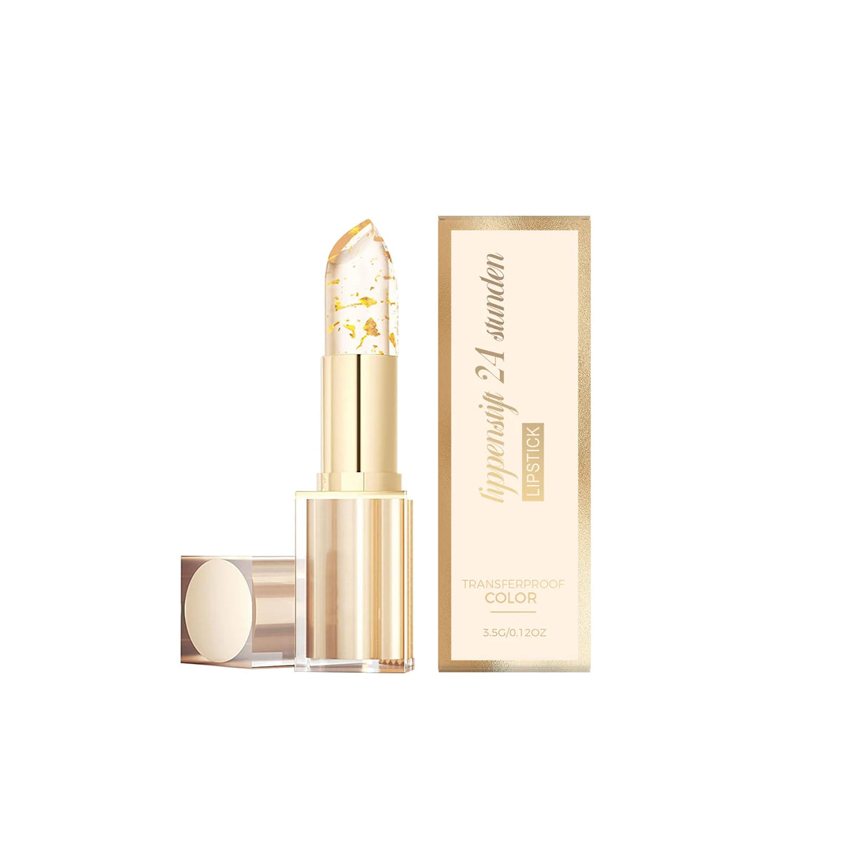 Gold Foil Color Changing Lipstick Fade Lip Line Enhance Plumpness Moisturizing Lip Perfect Daily Makeup Hyaluronic Acid Lip Balm
