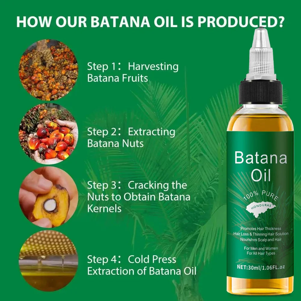 Batana Hair Care Essential Oil Repair Hair Root Moisturize Nourishing Strengthen Improve Split Smooth Hair Care Oil