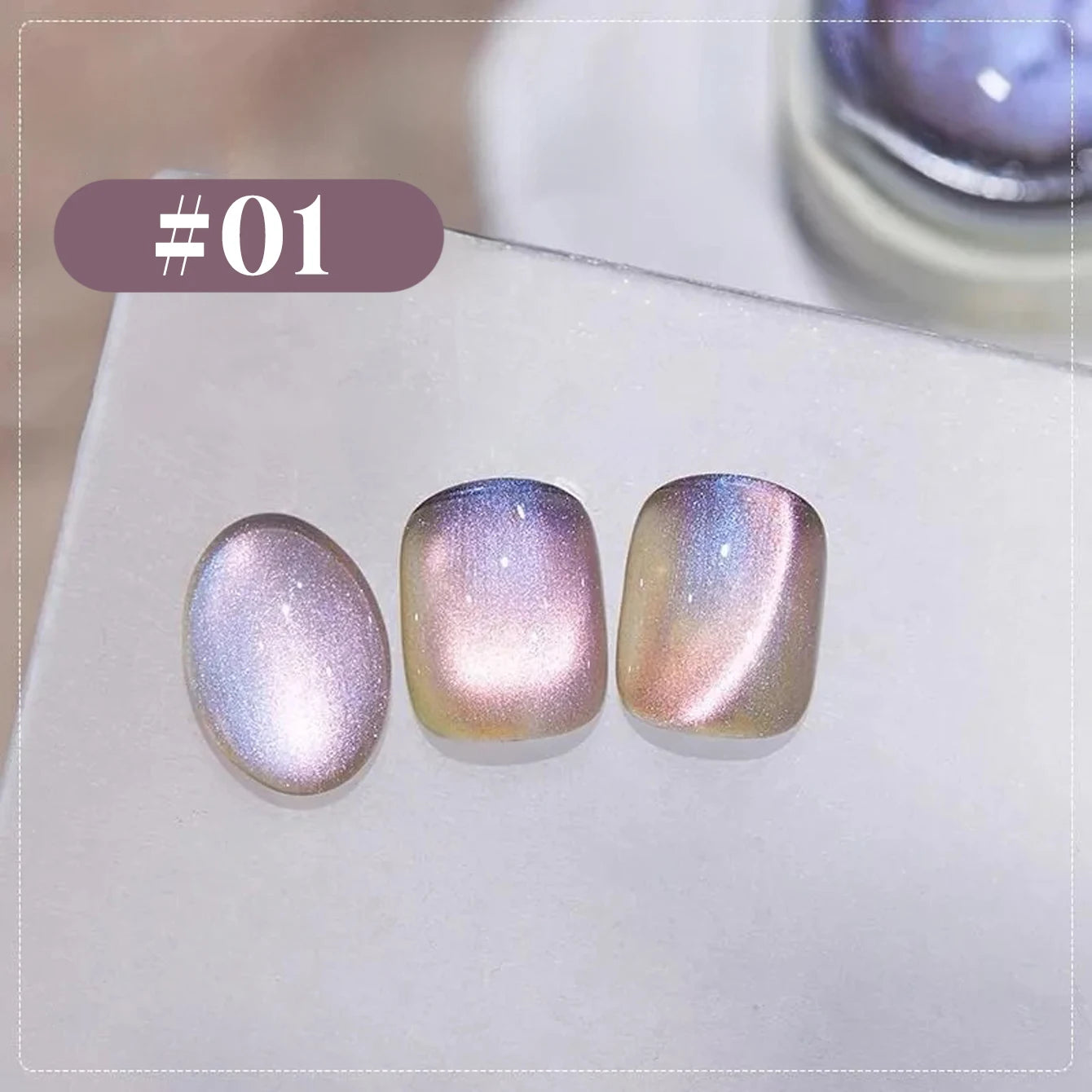 MIANEL 12ML Summer Nails Northern Lights Glass Bead Magnet Cat Eye Gel Nail Polish Nail Art Blue Nails Pink Nails 1-6pcs