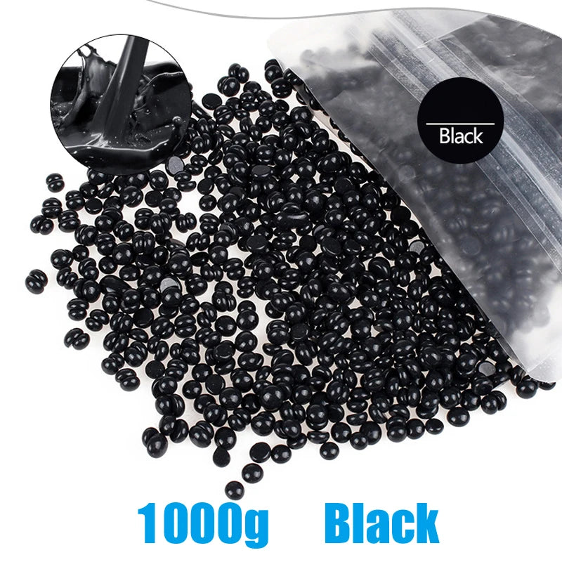 1000g Wax Beans Hot Film Painless Waxing Beads Depilatory Hard Wax Beans Heating Wax Machine Bikini Face Body Hair Removal