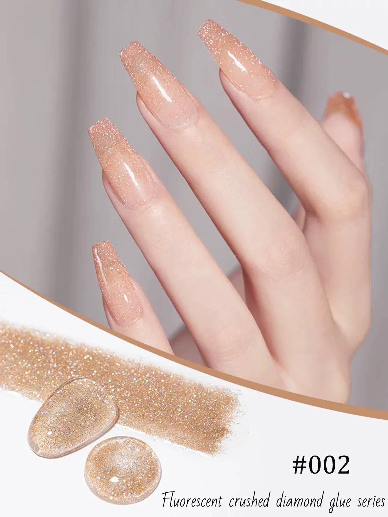 MIANEL 12ML Rock Sugar Crushed Diamond Gel Nail Polish Pink Glitter Nail Polish Top Selling Pink Nails Summer Nails 1-12pcs
