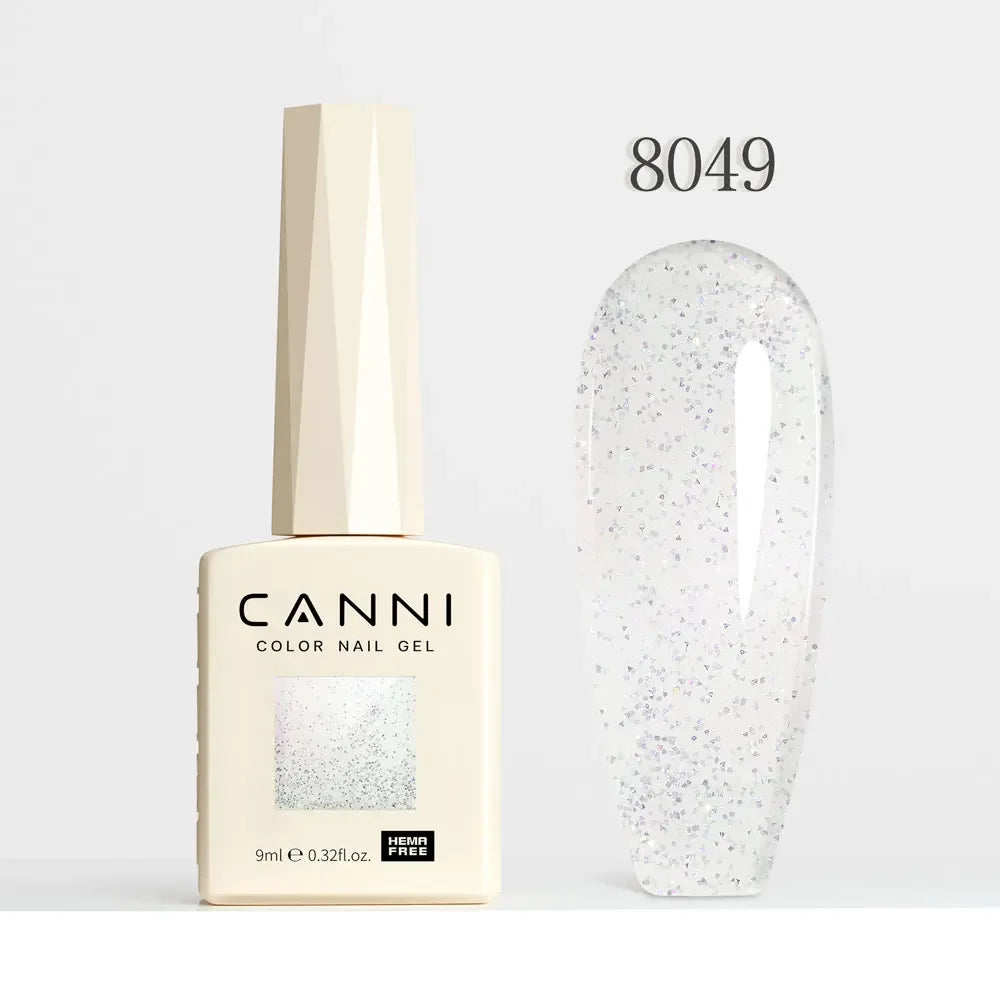 CANNI HEMA FREE TPO FREE 9ml Glitter Silver Cat Magnetic Gel Nail Polish Galaxy Diamond Full Coverage Pigmented Gel for Nail
