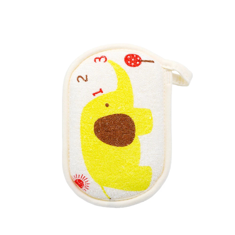 1 Piece Cartoon Animals Towel Fabric Baby Accessories Bath Brushes Soft Newborn Soft Cartoon Bear Children Infant Spong Enfant