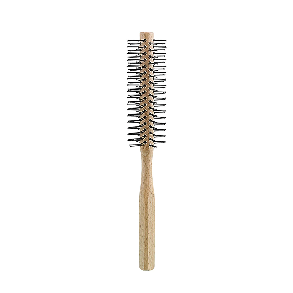 Wooden Handle Nylon Teeth Circular Brush Curly Roller Comb Fluffy Hair Root Straight Hair Multifunctional Comb For Men And Women
