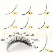 Abonnie UJ UB Spike Lashes Camellia Eyelashes Pre-Bundled Eyeash Extensions Automatic Flowering Lash LB Eyelash