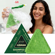 120g Usman Grass Handmade shampoo Soap Natural Hair Loss Treat Strengthens Roots Hair Growth Bar Herbal Shampoo Soap Hair Care