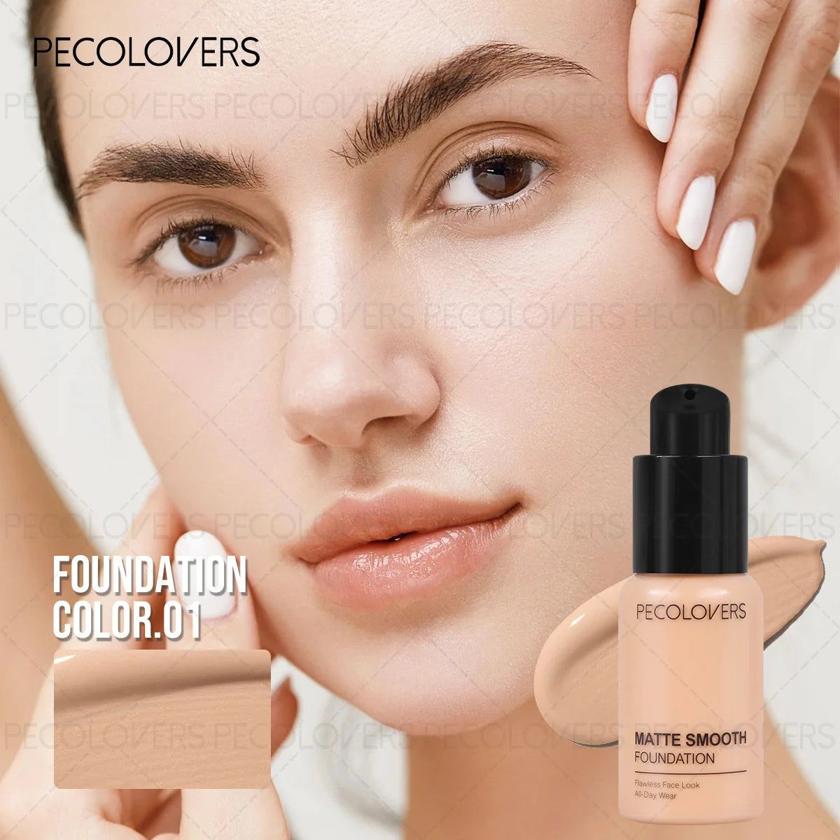 1PC Soft Full Coverage Foundation, Covers Dark Circles, Spots, Acne Marks, Tear Gap, Contouring Powder, Long-Lasting, Non- Cakey, No Makeup Removal, Body Concealer for All Skin