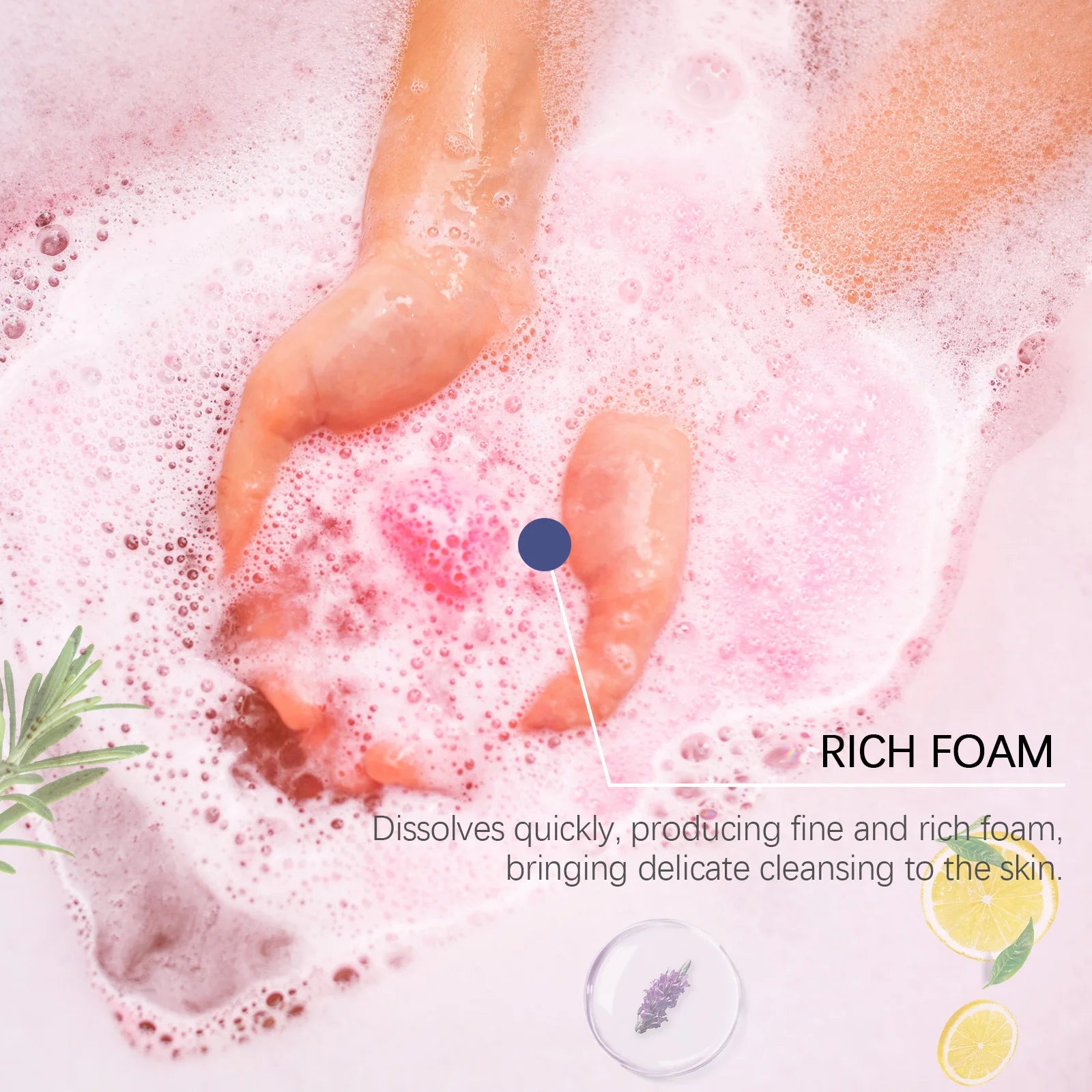 6PCS Colorful Bath Balls Gift Set Deep Moisturizing Skin Exfoliating Reduce Dryness Cheerful Scent Relax Spa Bath Flavor Balls