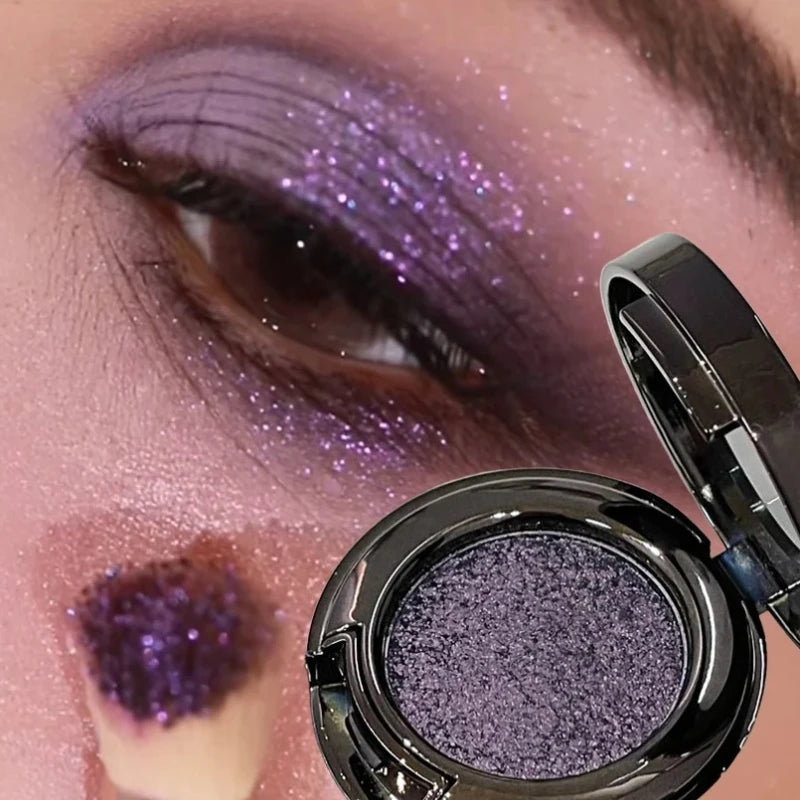 Metallic Glitter Eyeshadow Cream Chameleon Butterfly Green Shimmer Highlighter Pearlescent Eyeshadow Palette Sparkle Eyes Makeup