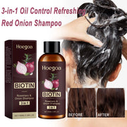 3-in-1 Red Onion Shampoo Black Seed Oil Hair Care Shampoo Hair Care Gentle Cleansing Nourish Scalp Refreshing Shampoo