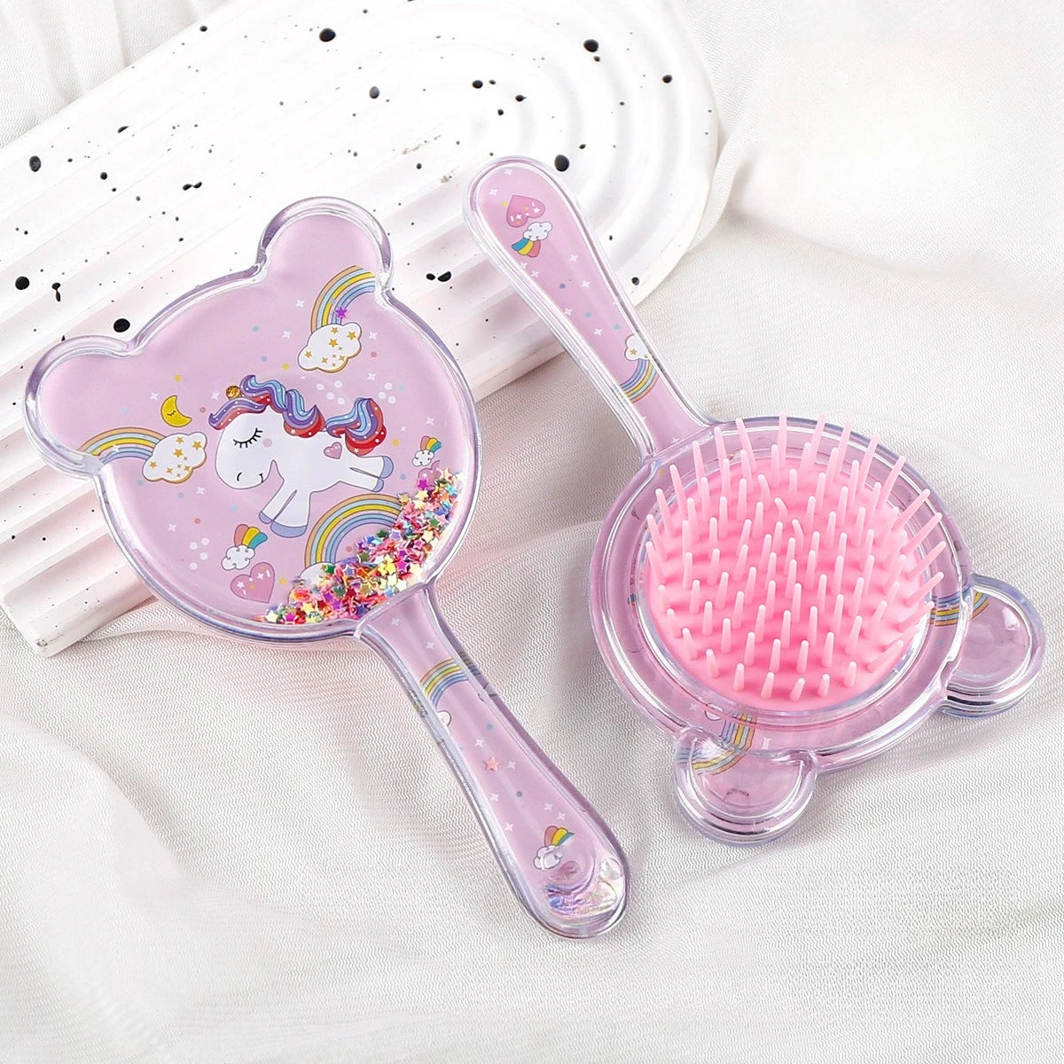 Cartoon Animal Baby Combs High Quality Anti-knot Hair Massager Kids Hair Brushes Hairdressing Comb for Children Adult Hair Care