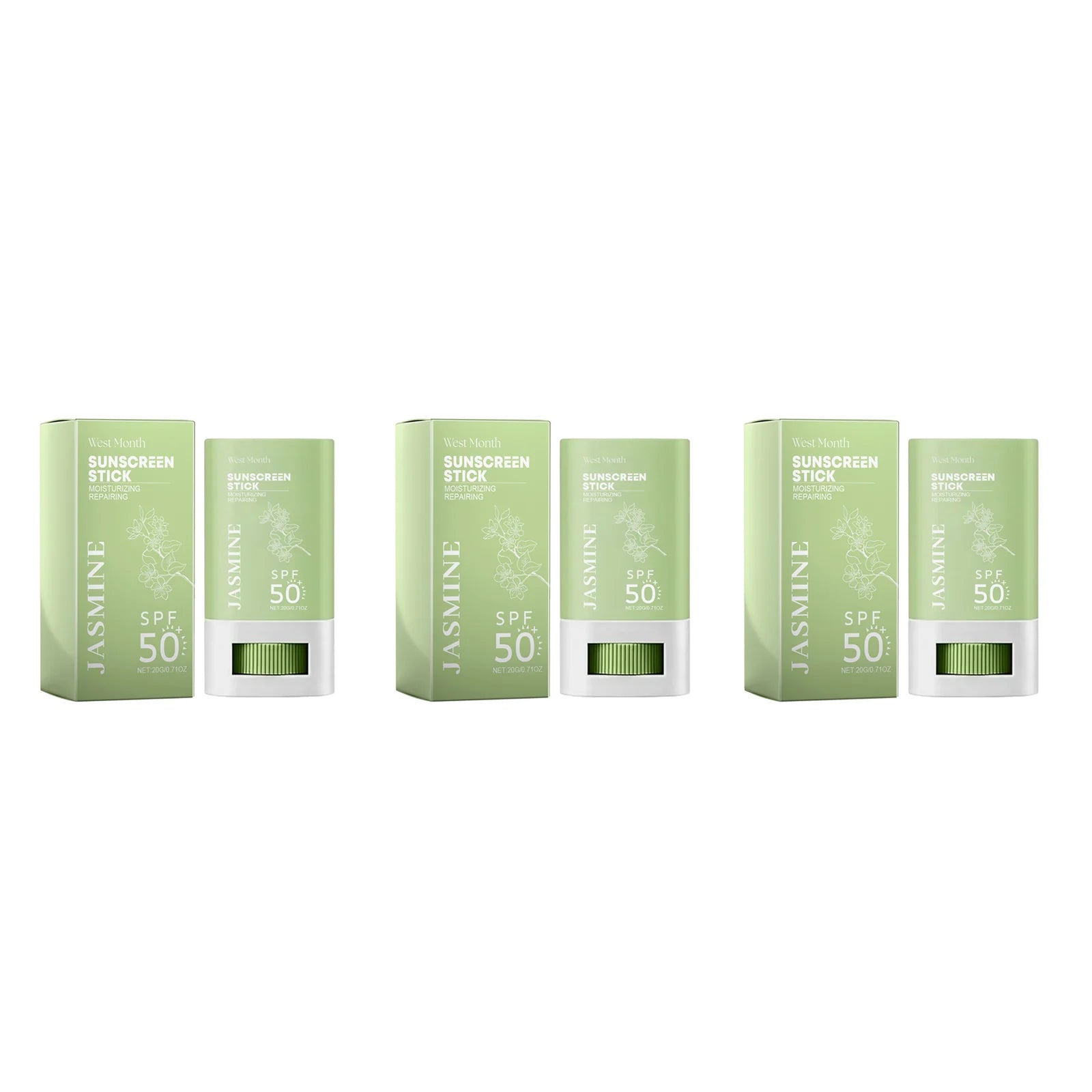 Spf 50+ Sunscreen Stick UV Protective Brightening Waterproof Sweatproof Refreshing Deep Moisturizing Lightweight Sunscreen Stick