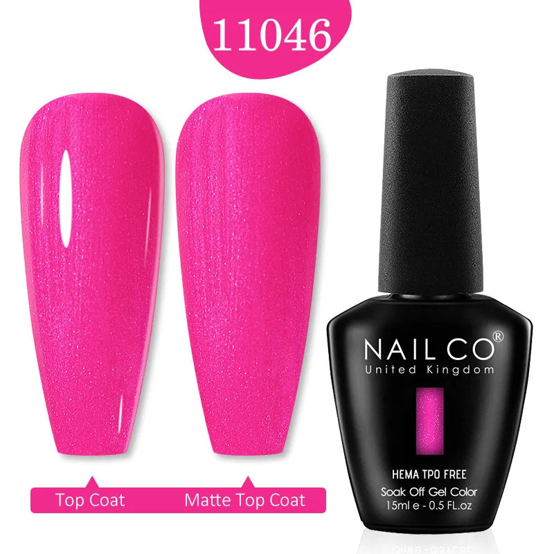 NailCO Pink Colors HEMA FREE Gel Nail Polish Nail Art Vernis Semi Permanent UV Lamp Gel Manicure for Nails Supplies Gel Polish