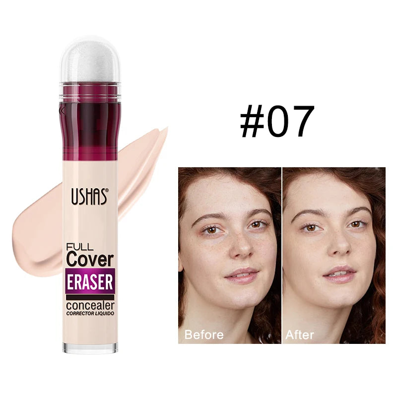 Sponge Head Concealer for Dark Circles, Tears, Freckles, Acne, Dark Circles, Pigmentation and Blemishes, Creating Natural Skin