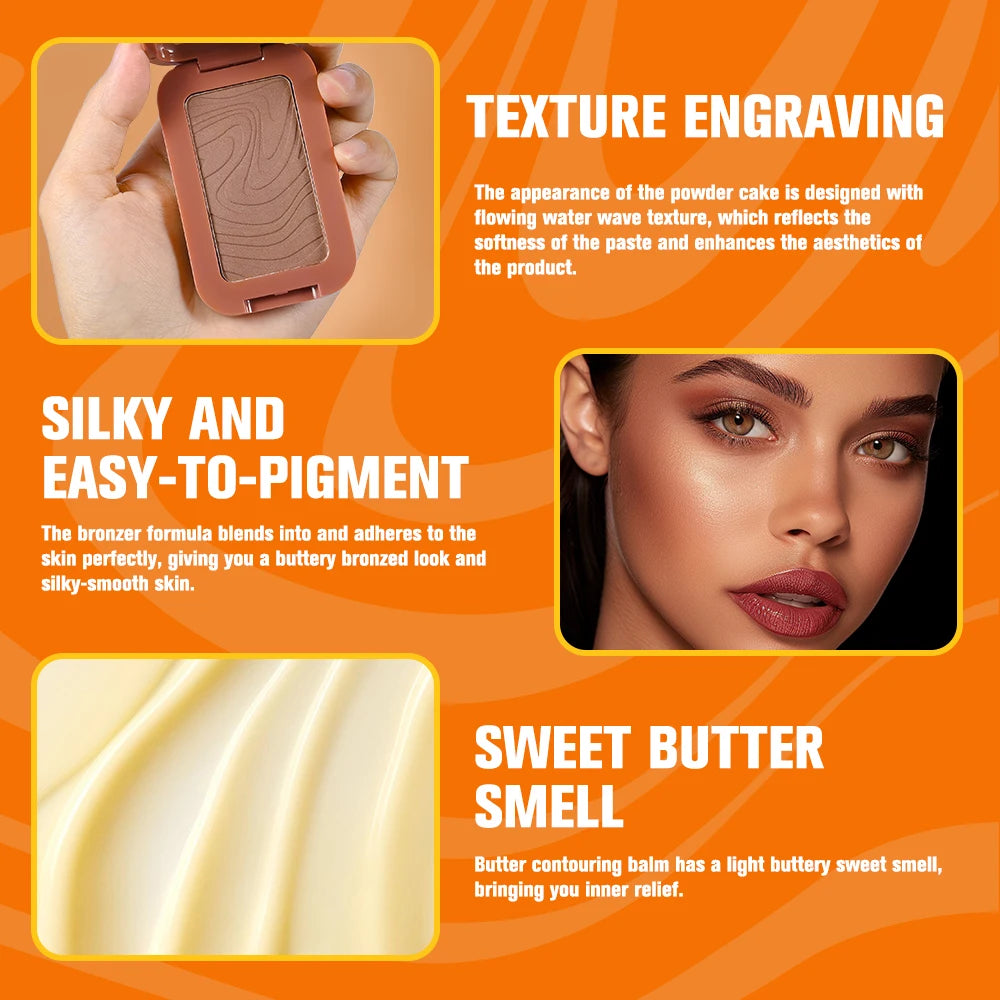 Waterproof Bronzer Makeup Contour Sticks Cosmetics Contouring for Face Bronzers And Illuminators Matte Shading Palette Powder