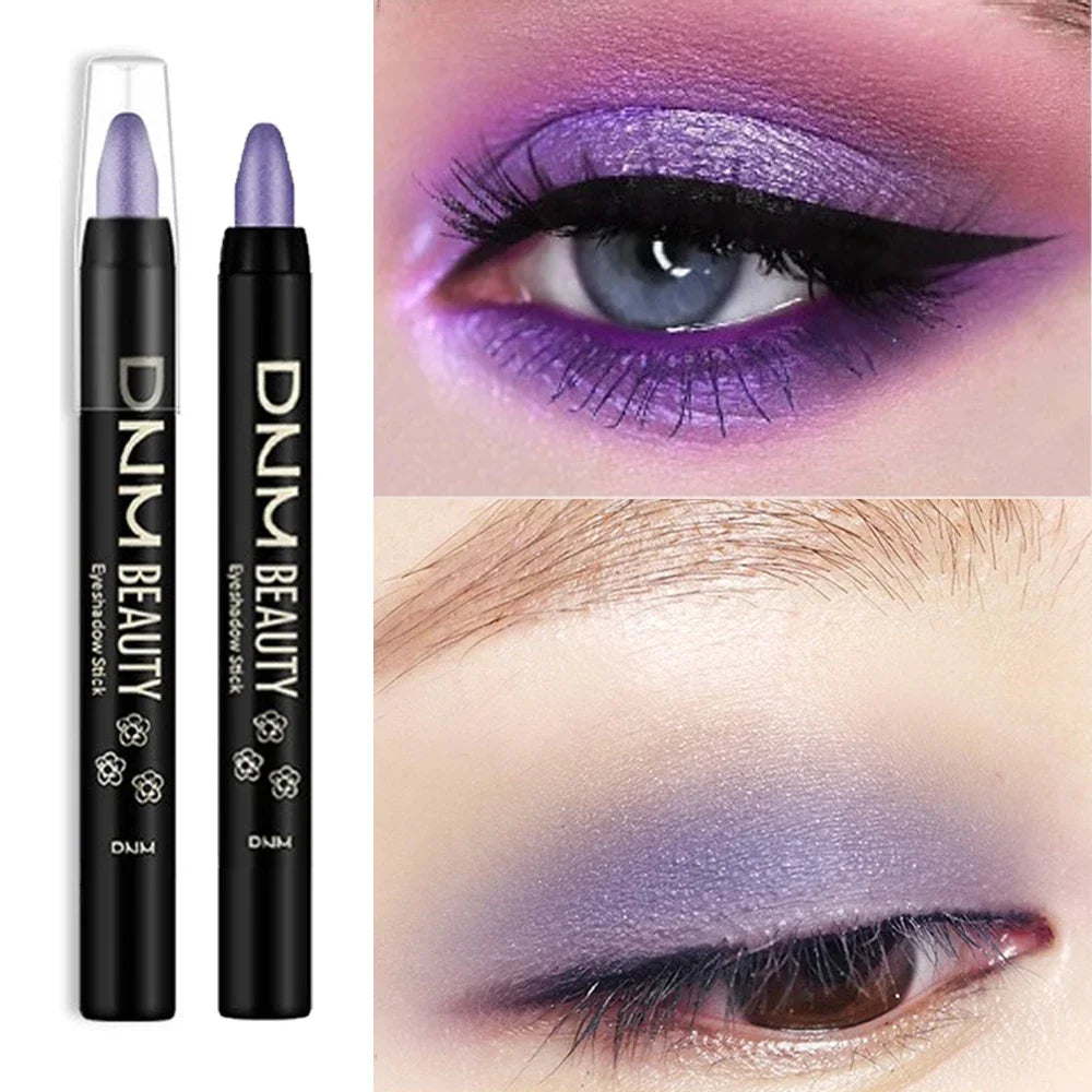 16Colors Shimmer Eyeshadow Stick Pearlescent Waterproof Eyeliner Silkworm Pen Glitter Long Lasting Highlighter Bling Eyes Makeup