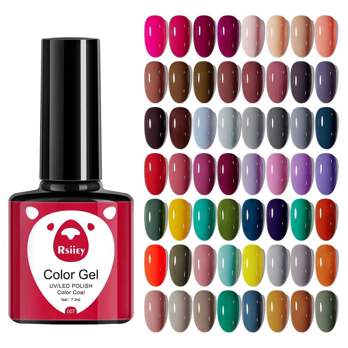 41 Colors Nail Gel Polish Black White Pink Solid Vernis Semi Permanent Nail Art Hybrid Varnishes 7ml Soak Off LED UV Gel Polish