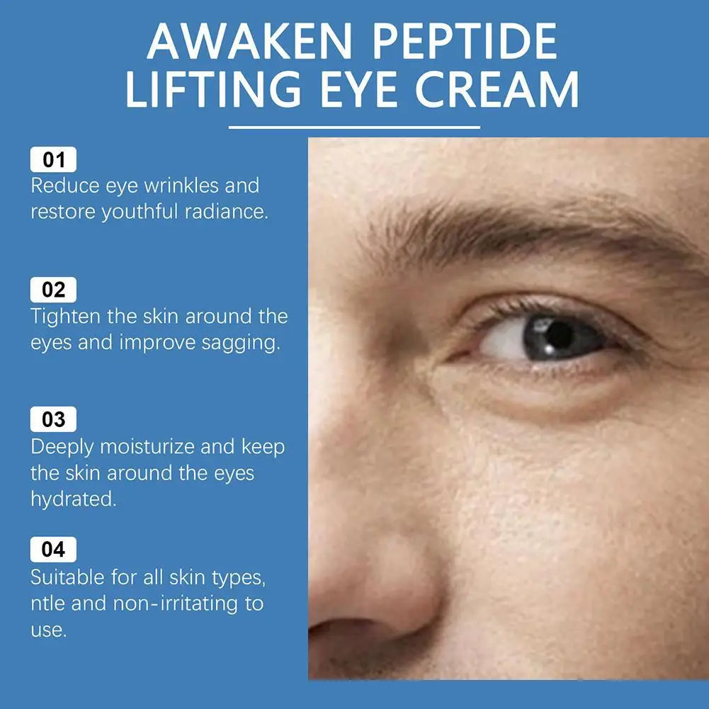 Men Eye Cream Collagen Cool Eye Cream Moisturizing Under Eye Cream For Dark Circles Puffiness Fine Lines Eye Care