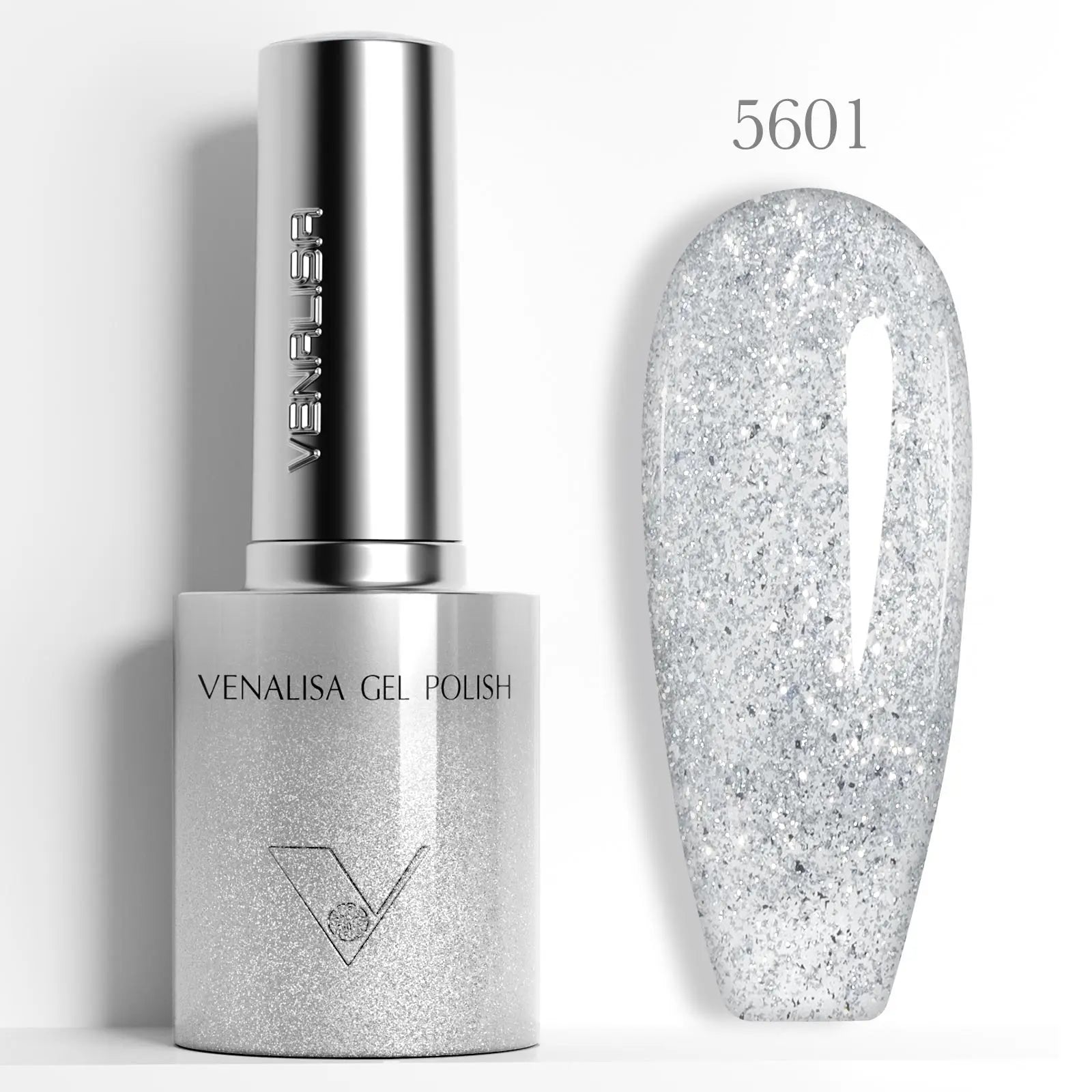 VENALISA 60 Colors TPO/HEMA FREE Glitter Gel Cat Eye Gel Nail Polish UV/LED Soak-Off Gel Polish Manicure DIY Nail Art Christmas