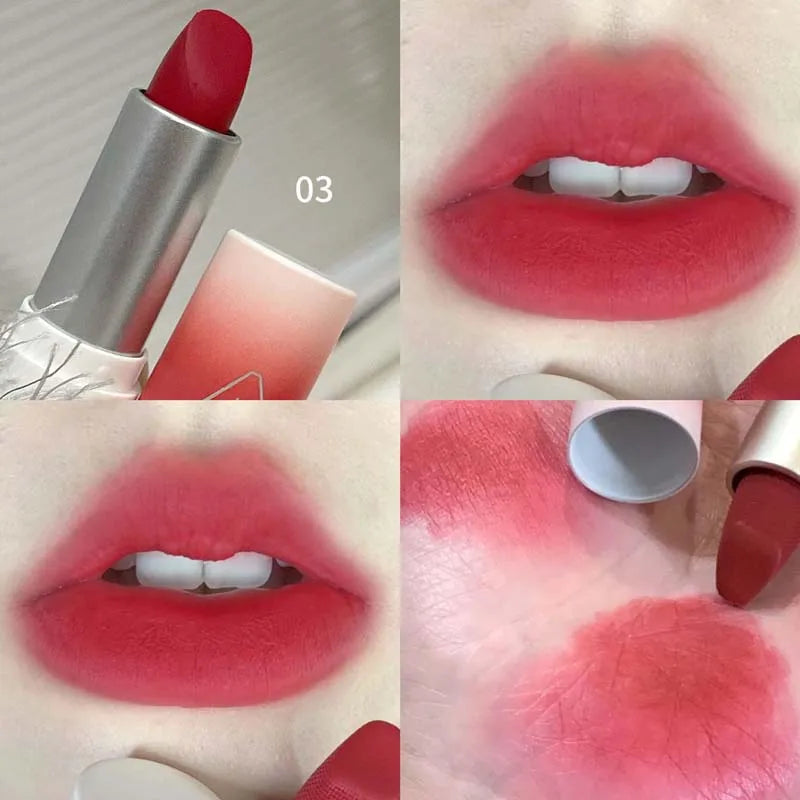 HERORANGE Yarn Felt Velvet Fog Matte Lipstick Fog Face Velvet Color Holding Makeup Lifting Color Whitening Lipstick