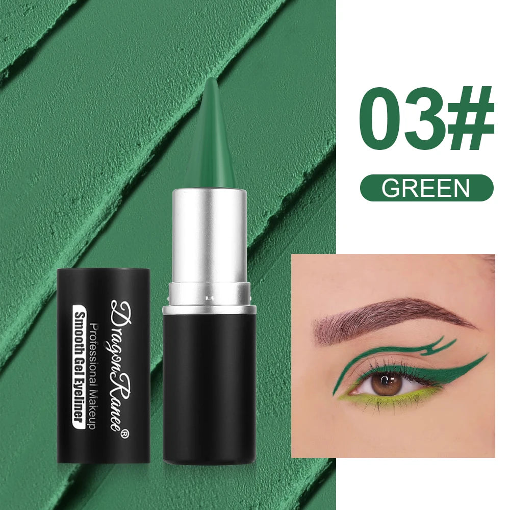 Colored Eyeliner Is Waterproof and Sweat-Proof, Does Not Smudge, Easy for Beginners to Use, Green, Purple, Black, Long-Lasting, Does Not Come Off, Eyeliner Pen for Festival Performance Makeup