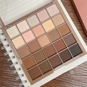 25 Color Eyeshadow Palette Natural Gray Brown Earthy Tone Coffee Chocolate Style Makeup Shadows for Eyes Make Up Women Cosmetics