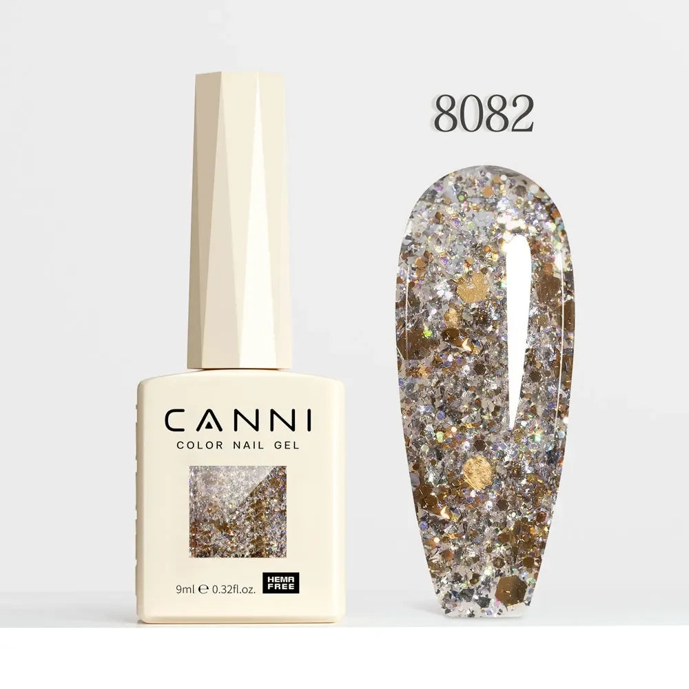 CANNI HEMA TPO FREE Gel Nail Polish Galaxy Cat Eye Gel Magnet Glitter Diamond Sparkle Gorgeous Color Soak Off UV LED Gel Lacquer
