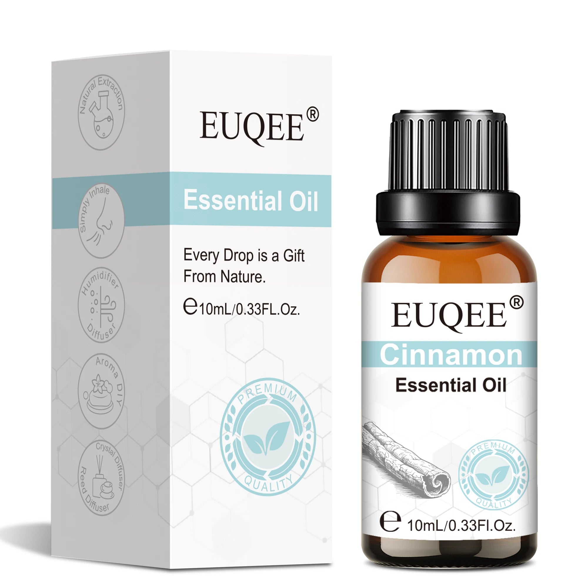 Euqee 10ml 100ml Natural Plant Essential Oil Frankincense Lemongrass Citronella Fragrance Oil For Diffuser Aroma Candle Perfume