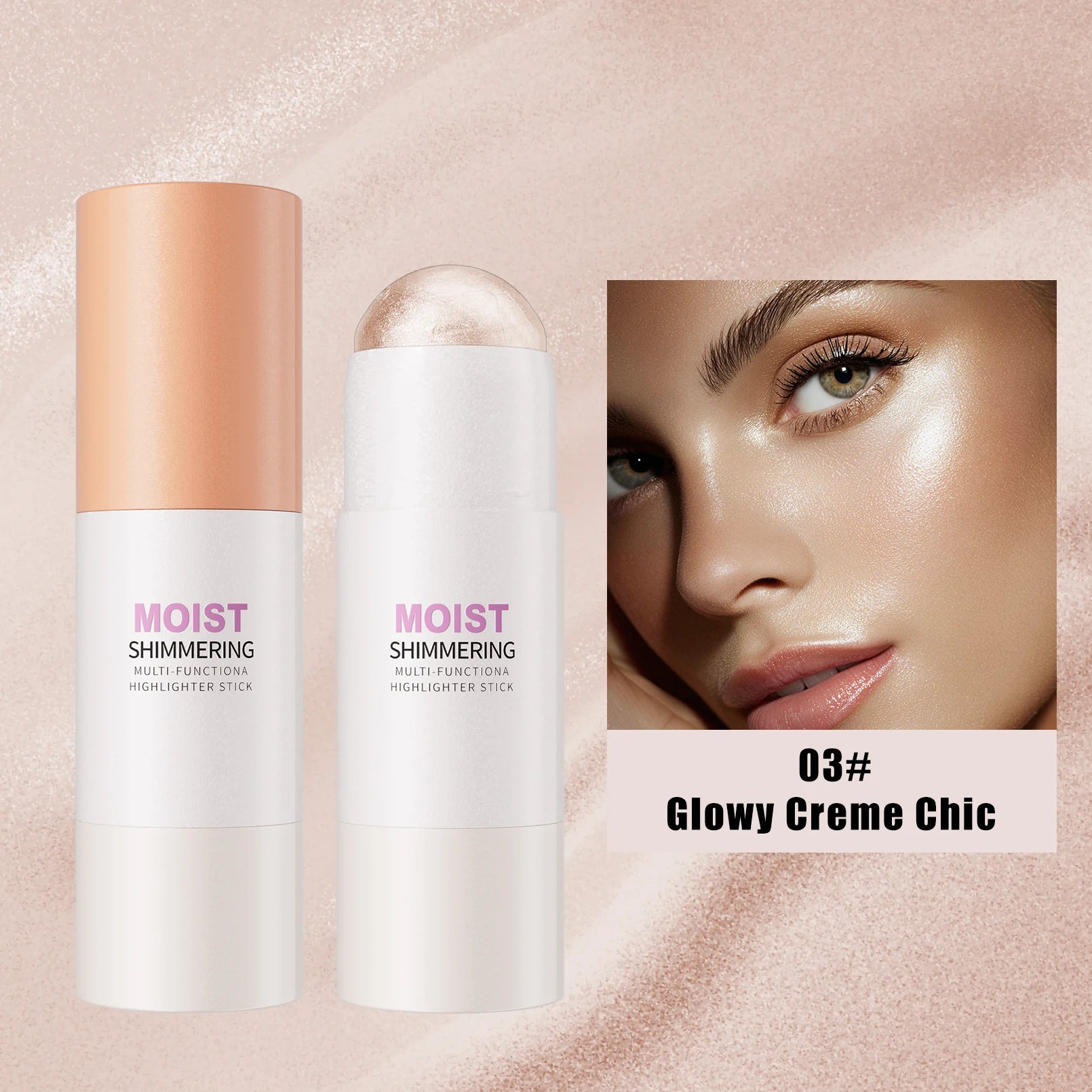 5 Colors Water Light High Gloss Stick Bronzer Shimmer Highlighter Blush Waterproof Face Contour Brighten Stereo Facial Makeup
