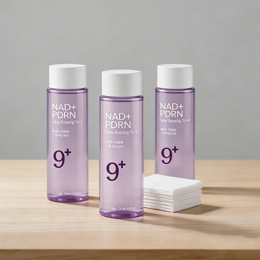 3PCS NAD+PDRN Glow Boosting Toner, Firming, Hydrating, Elasticity, Fade Fine Lines, Skincare Moisturizing Essence for Dry Skin