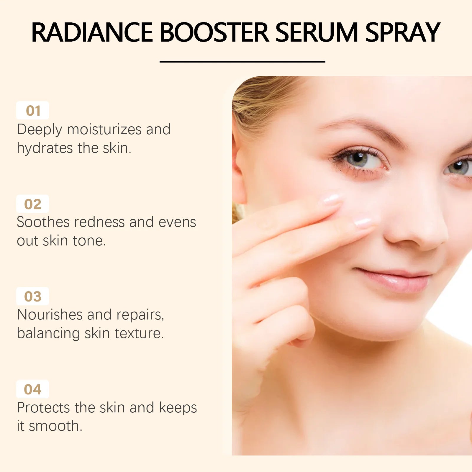 Radiance Booster Serum Spray Moisturizing Relief For Sensitive Skin Nourishing Face Mist Even Skin Tone Winter Skincare