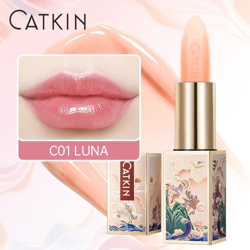CATKIN Lipstick Colored Lip Balm Moisturizing Long Lasting Anti-Cracking  Repair Nourishing Hydrating  Lips Skin Care