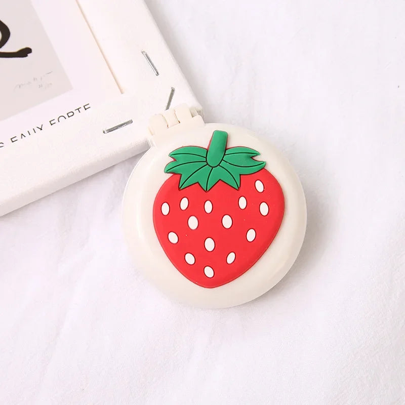 Girls Cute Kawaii Animal Fruit Portable Comb with Mirror Princess Air Cushion Massage Makeup Hair Brush for Baby Kids Stuff