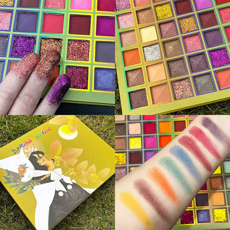 Maximalist 99-Color Eyeshadow Palette – Matte & Shimmer, Highly Pigmented, Easy Blend, Ultimate All-in-One for Endless Spring