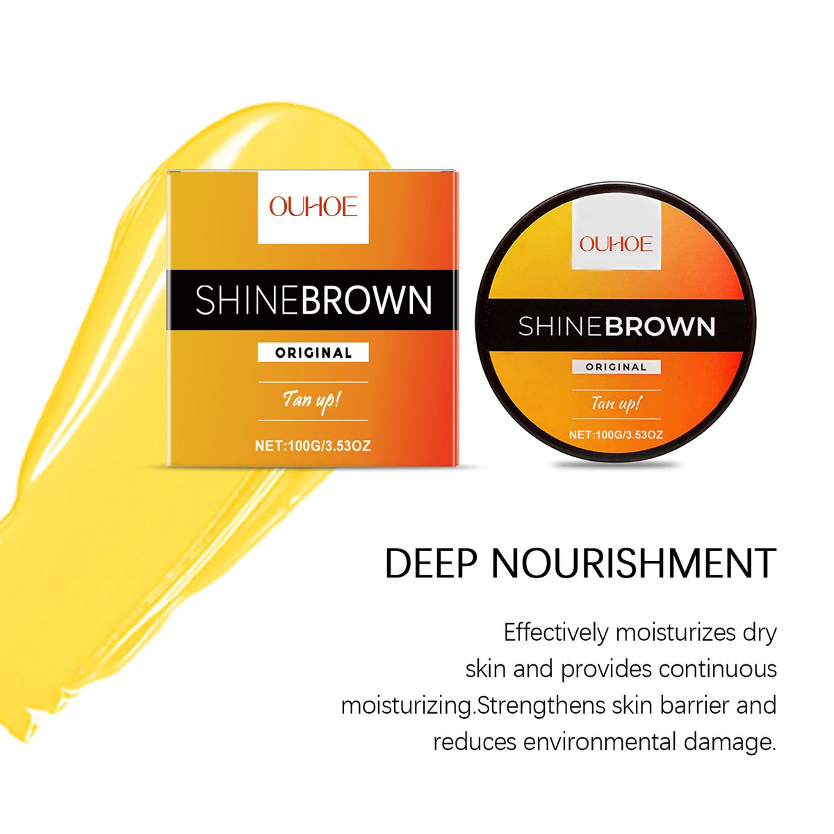 Aloe Vera Tanning Gel, Gentle Sun-Kissed Skin Care, Summer Beach Bronze Tone Enhancer & After-Sun Soothing Gel