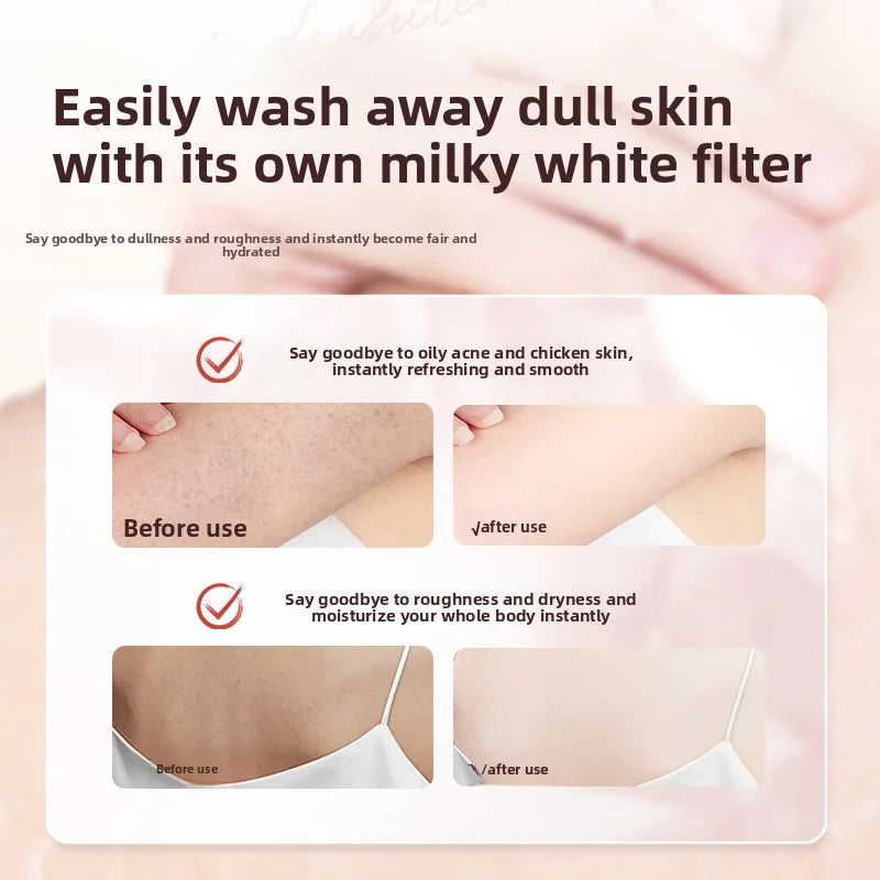 OHBT 500ml Pomegranate Salicylic Acid Shower Gel, Gentle Cleansing Nourish Body Wash, Fragrance Moisturizing Bath Lotion Gel