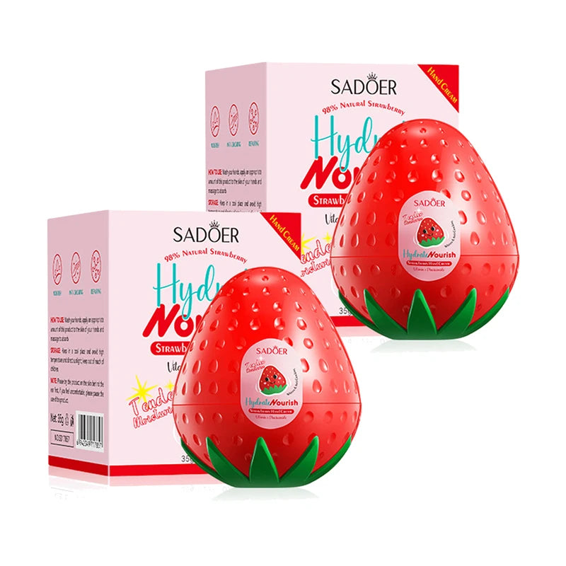 SADOER Mango Peach Aloe Vera Lemon Fruit Hand Cream Moisturizing Brightening Repairing Hand Creams For Hands Skin Care