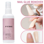 RSNAIL 100ml Nail Glue Remover for Press On Nails Solid Nail Glue Gel On Fake Nail Tips Acrylic Nail Can't Remove Gel Nail Polis
