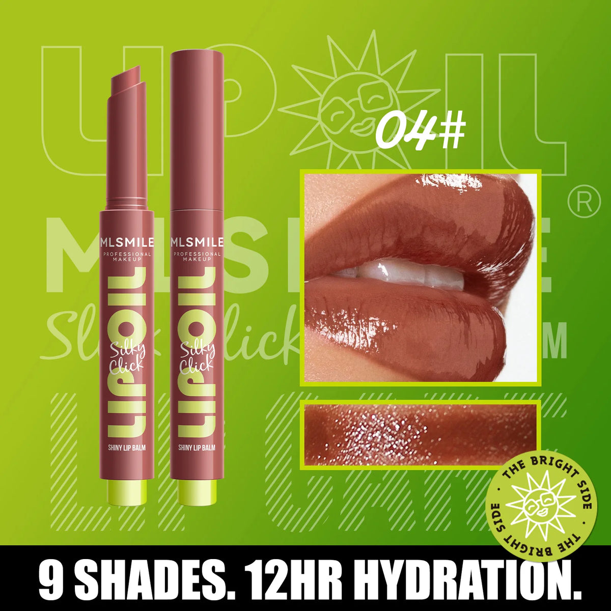 6 Colors Crystal Glossy Tinted Lip Balm – Moisturizing, Shimmer Finish, Long-Lasting Hydration in Transparent Tube