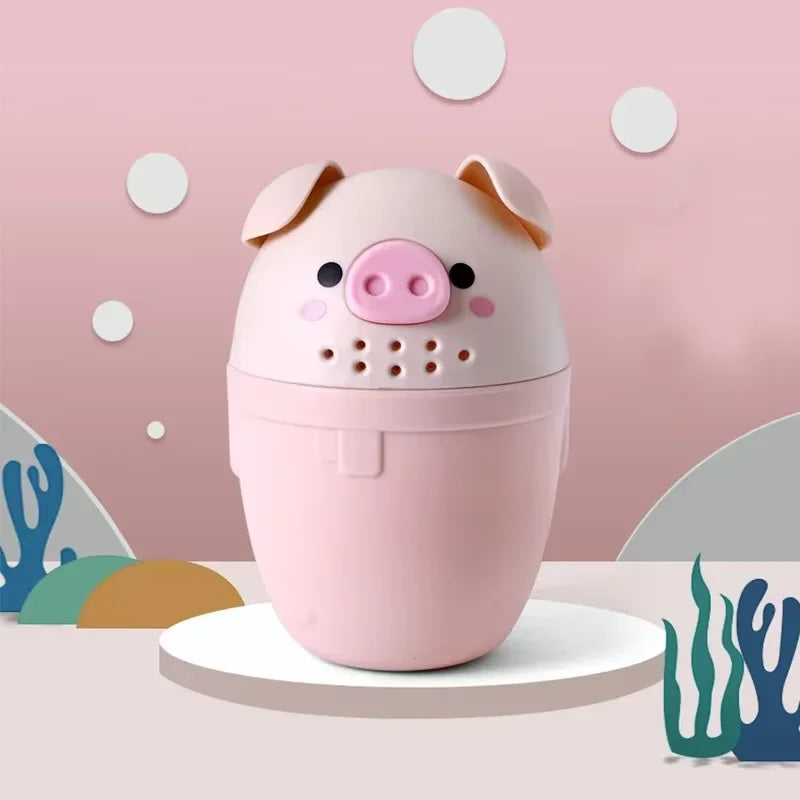 Children's Shampoo Cup, Cute Cartoon Baby Shampoo Shark Cup Bailer, Newborn Baby Toddler Bath Shampoo Shower Scoop, 6.3inch/16cm