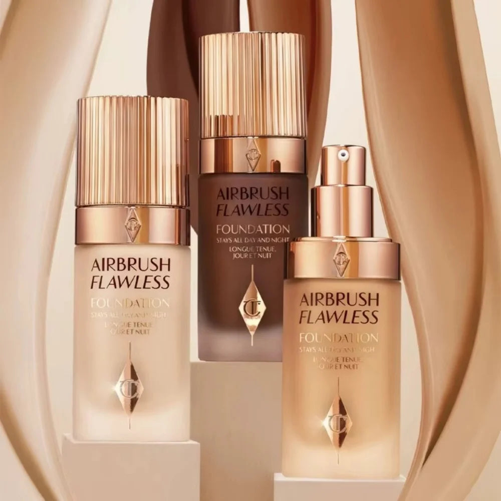 Charlotte Tilbury Liquid Foundation Cushion Foundation Setting Spray Pressed Powder Concealer Natural Hydrating Flawless Makeup