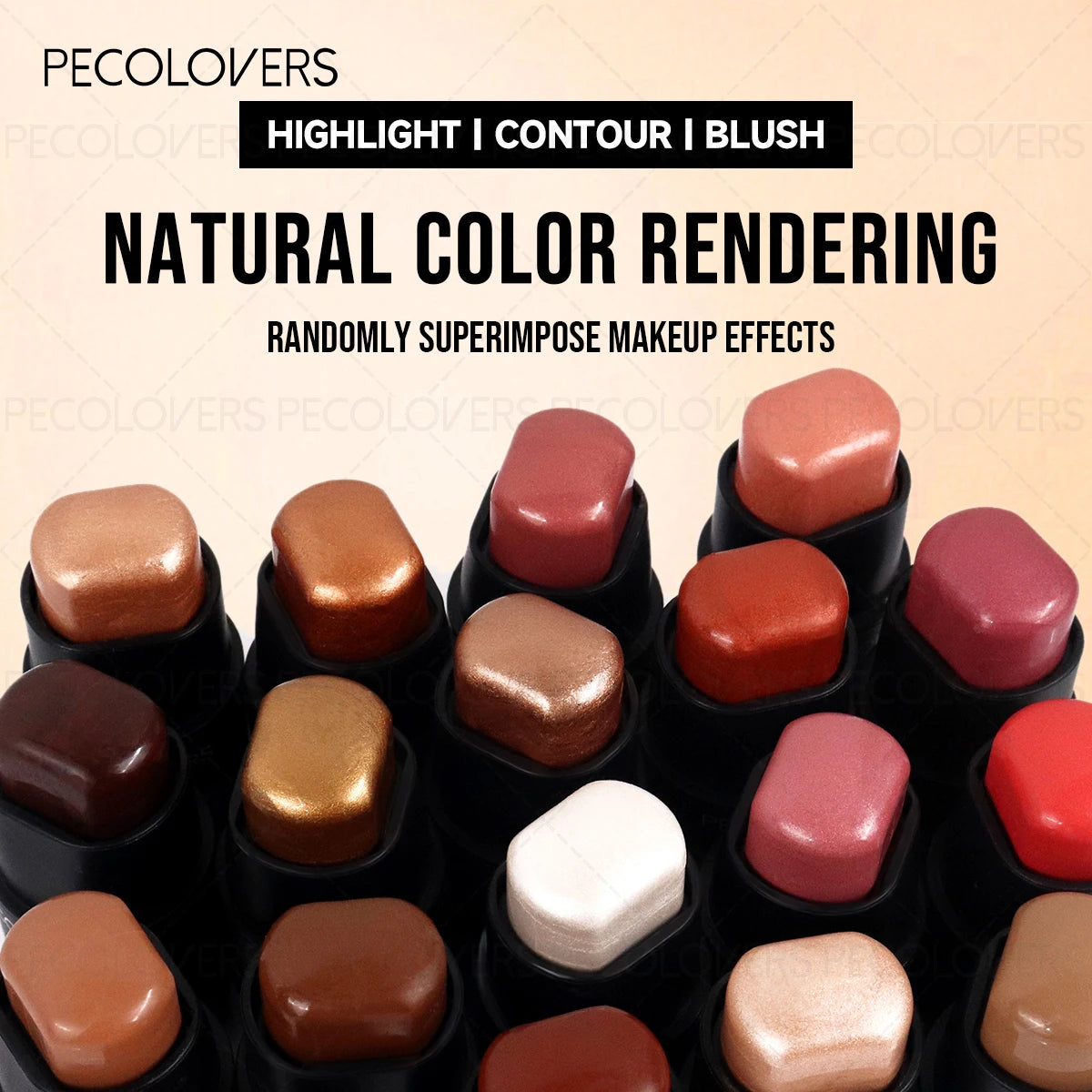 Waterproof Long Lasting Face Bronzer Contour Concealer Foundation Face Corrector Full Cover Pores Dark Circles Contour Stick