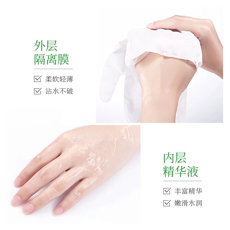 5 Pairs BIOAQUA Avocado Hand Mask Moisturizing Exfoliating Anti-aging Whitening Hand Masks Hands Skin Care Products