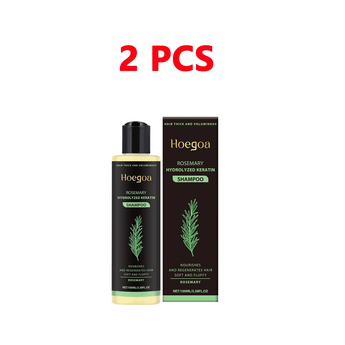 Rosemary Shampoo Natural Hair Thickening Volumizing Controls Oil Strengthens & Repairs with Herbal Botanicals For All Hair Types