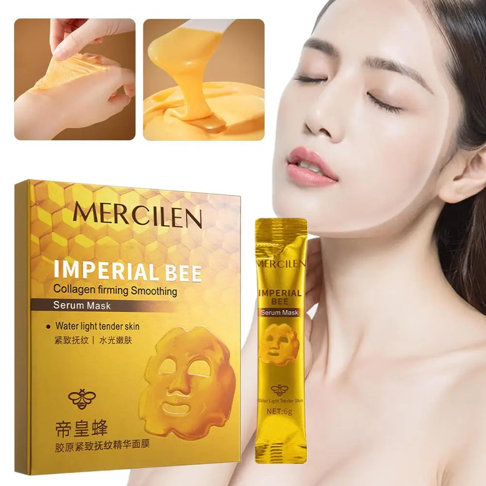 10pcs/Box Bee Peeling Facial Masks Deep Moisturizing Hydrating Peel-Off Face Mask Tearing Masks